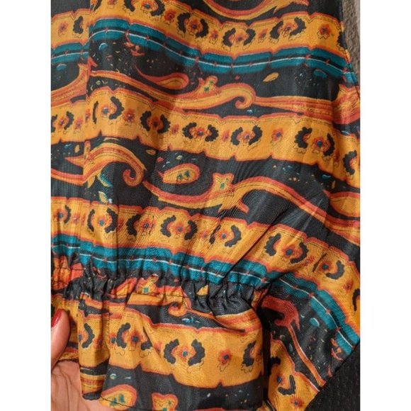 Vintage 90's The Original Arizona Jean Company Black Suede Large Boho Vest - Picture 9 of 10